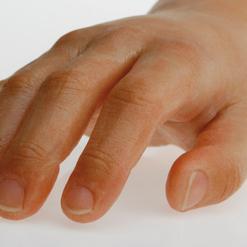 Silikon-Handschuh, rechts.